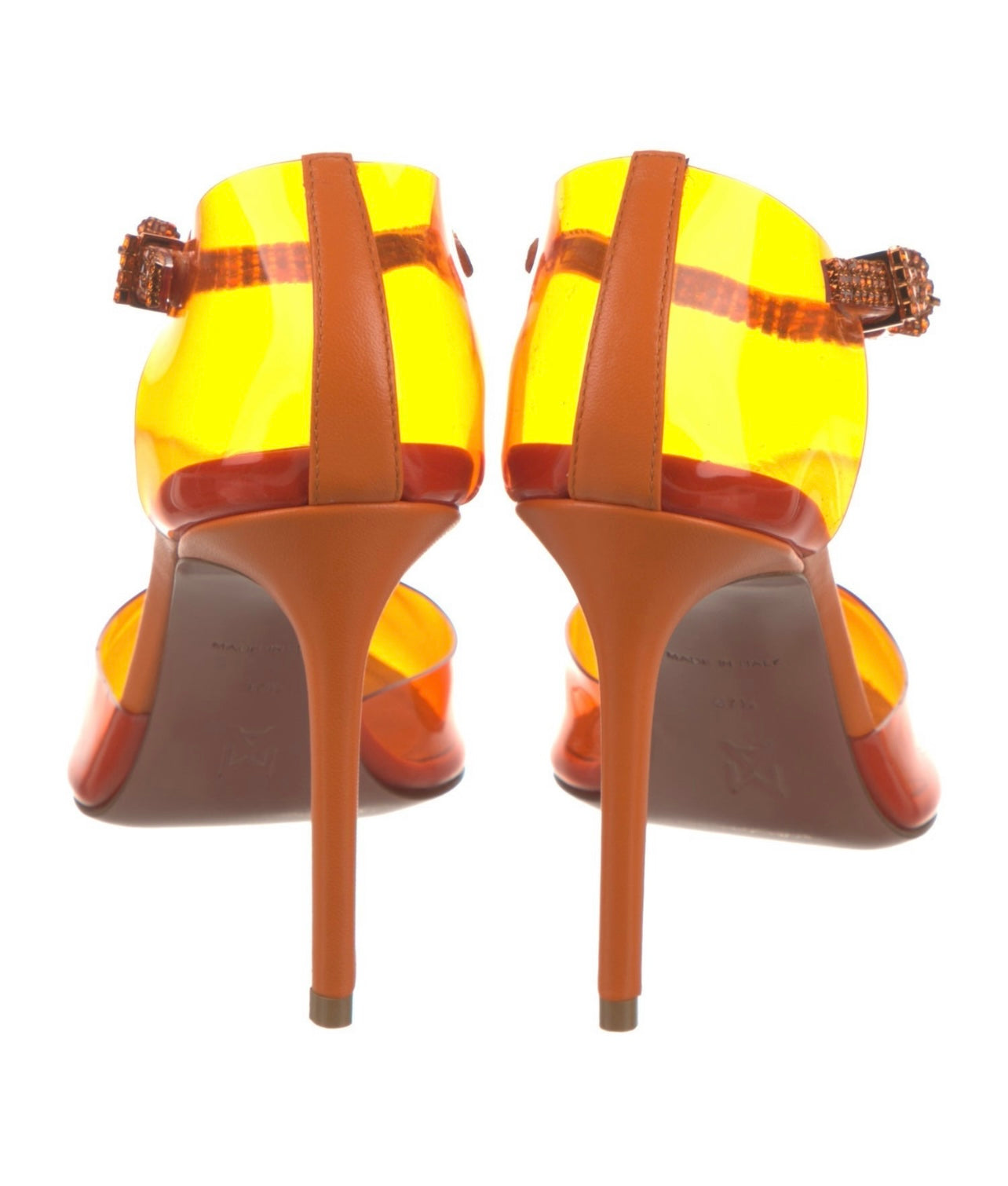 2022 Amina Muaddi PVC D’Orsay Pumps